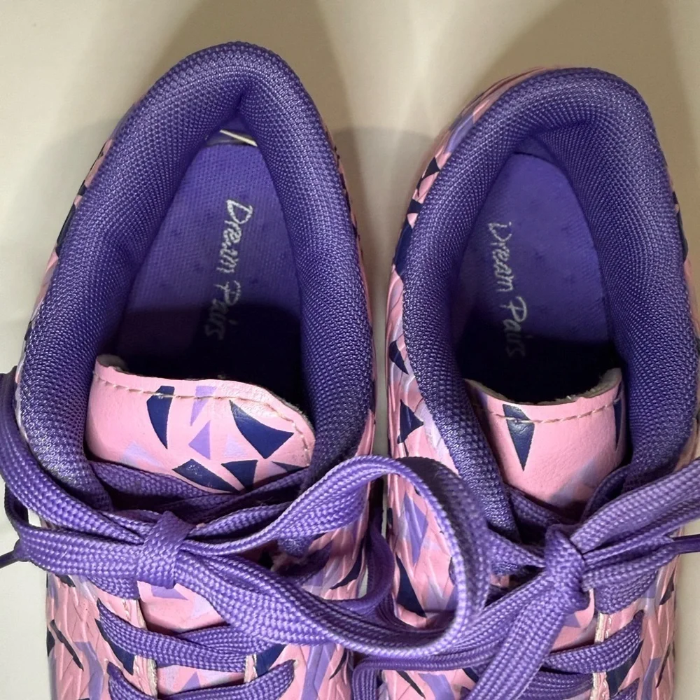 Dream Pairs Girls Soccer Shoes in Pink and Purple